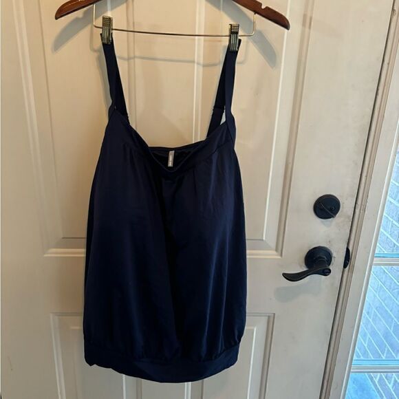 Lands End Navy Blousson Tankini Top size 26W - Picture 7 of 7